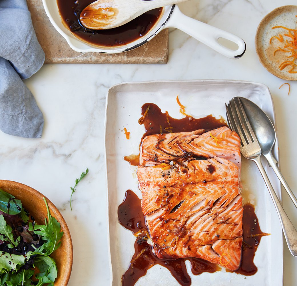 Pan Fried Salmon with a Balsamic Honey Reduction - Mazzetti Balsamic – Mazzetti l'Originale UK | Bal
