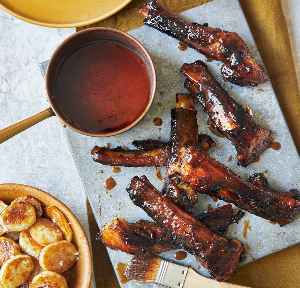 Balsamic Glazed Pork Spare Ribs