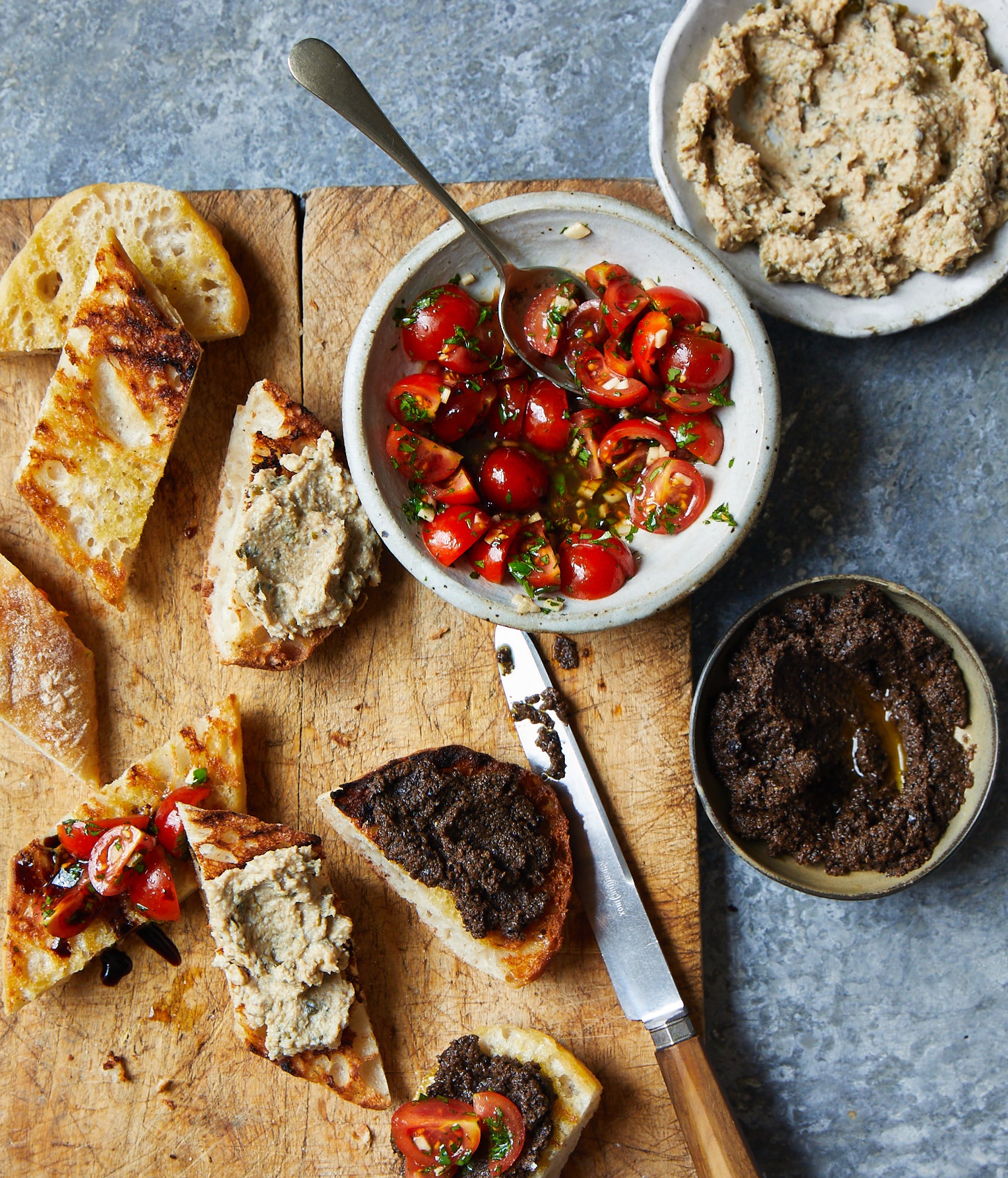 Three part Bruschetta