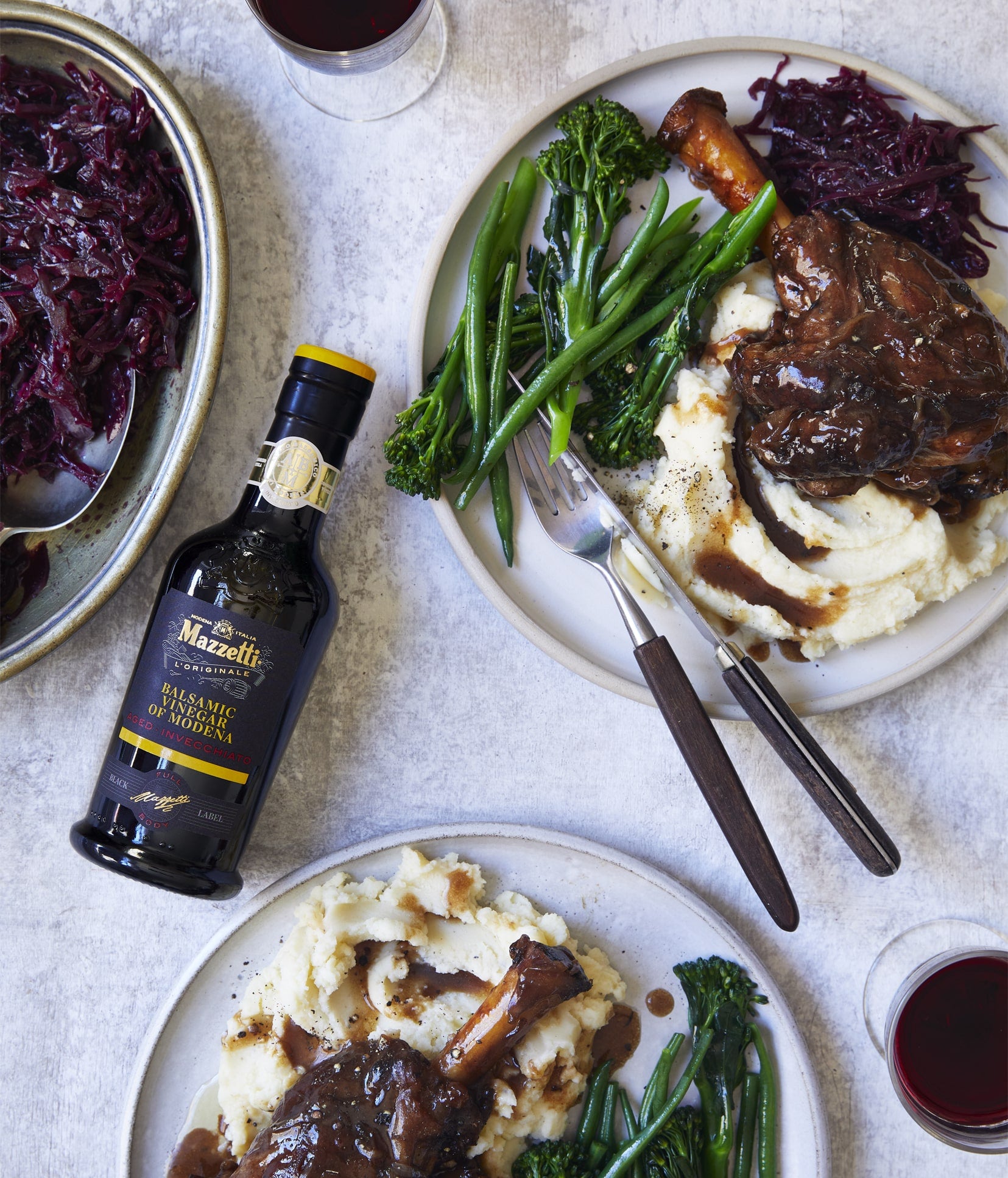 Slow Roasted Balsamic Lamb Shank